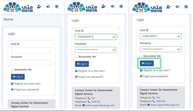 meta portal login kuwait online